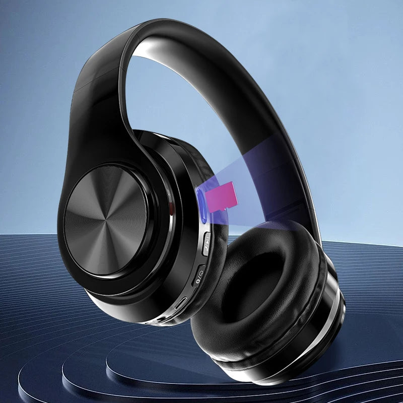 Wireless Bluetooth 5.0 Headphone With Microphone On-Ear Headset (Foldable)
