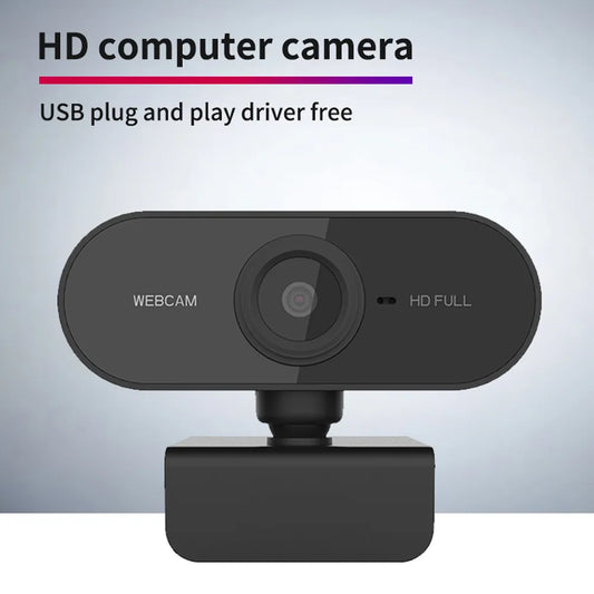 1080p Clip On Webcam - (30 FPS, Built in Microphone, Plug and Play)
