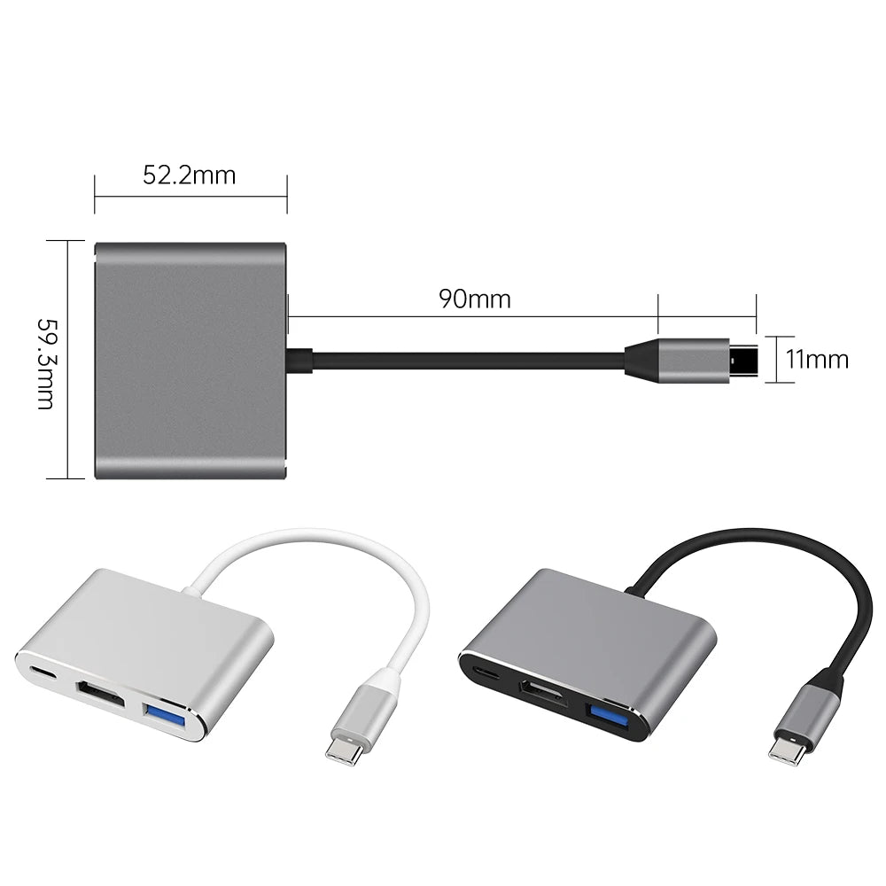 3 in 1 Adapter Dimensions