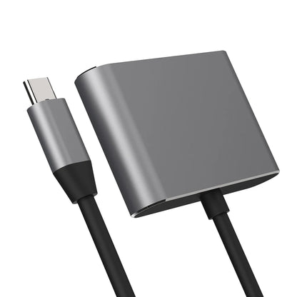 3 in 1 Adapter (Gray) - [USB-C to HDMI/USB-C/USB-A Adapter]