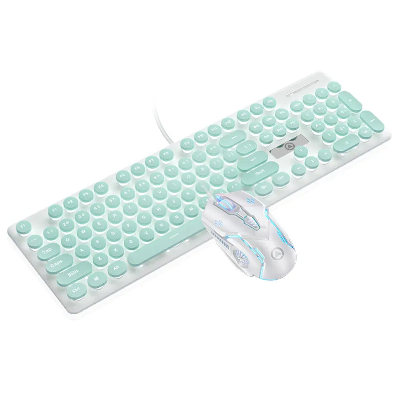 Elegant Keyboard Mouse Mint