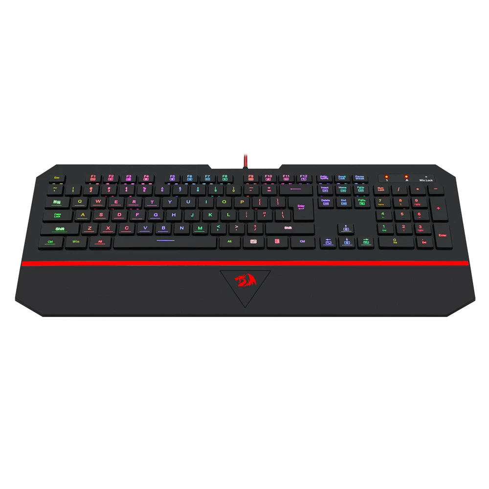 RedDragon 104 Key RGB Silent Gaming Keyboard With Wrist Wrest