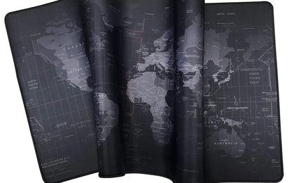 World Map XXL Mouse Pad - Anti-slip, Stitched Edge