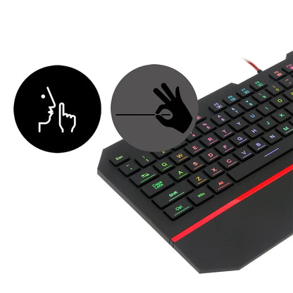 RedDragon 104 Key RGB Silent Gaming Keyboard With Wrist Wrest