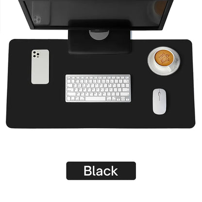 Black Leather Desk Protector