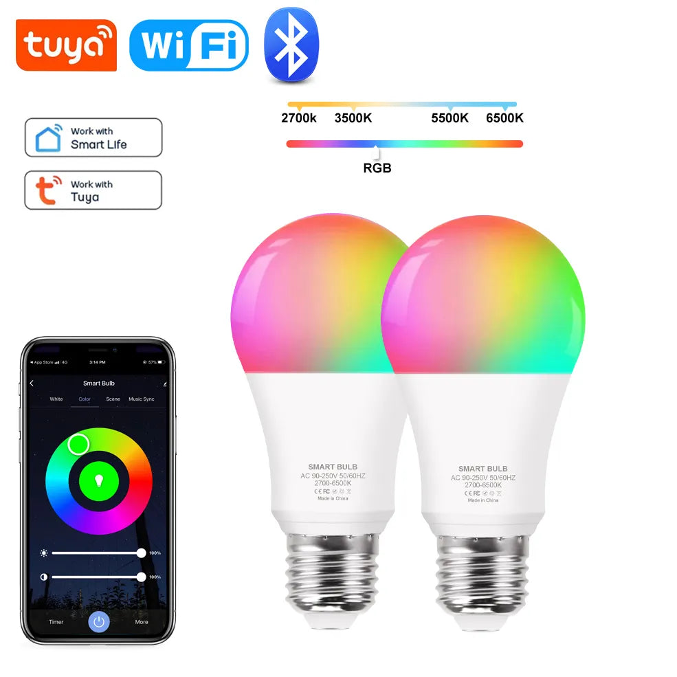 LED Bluetooth Smart Bulb - Alexa/Google Home/Home Life/Bluetooth Compatible (110V/220V)