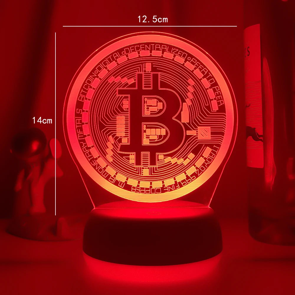 Bitco Electronics Led Bitcoin RGB LED Lamp Light with Remote Control (16 colors, Various Mod ...
