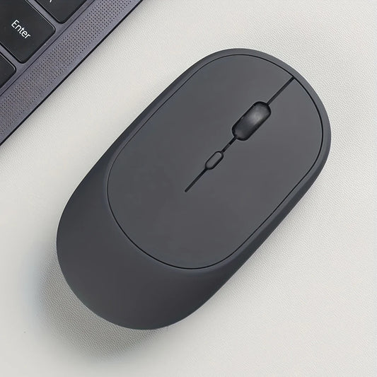 Sleek Wireless Mouse (Windows, Mac, iPad, etc. Rechargeable, Bluetooth-compatible 2.4G, DPI Control)