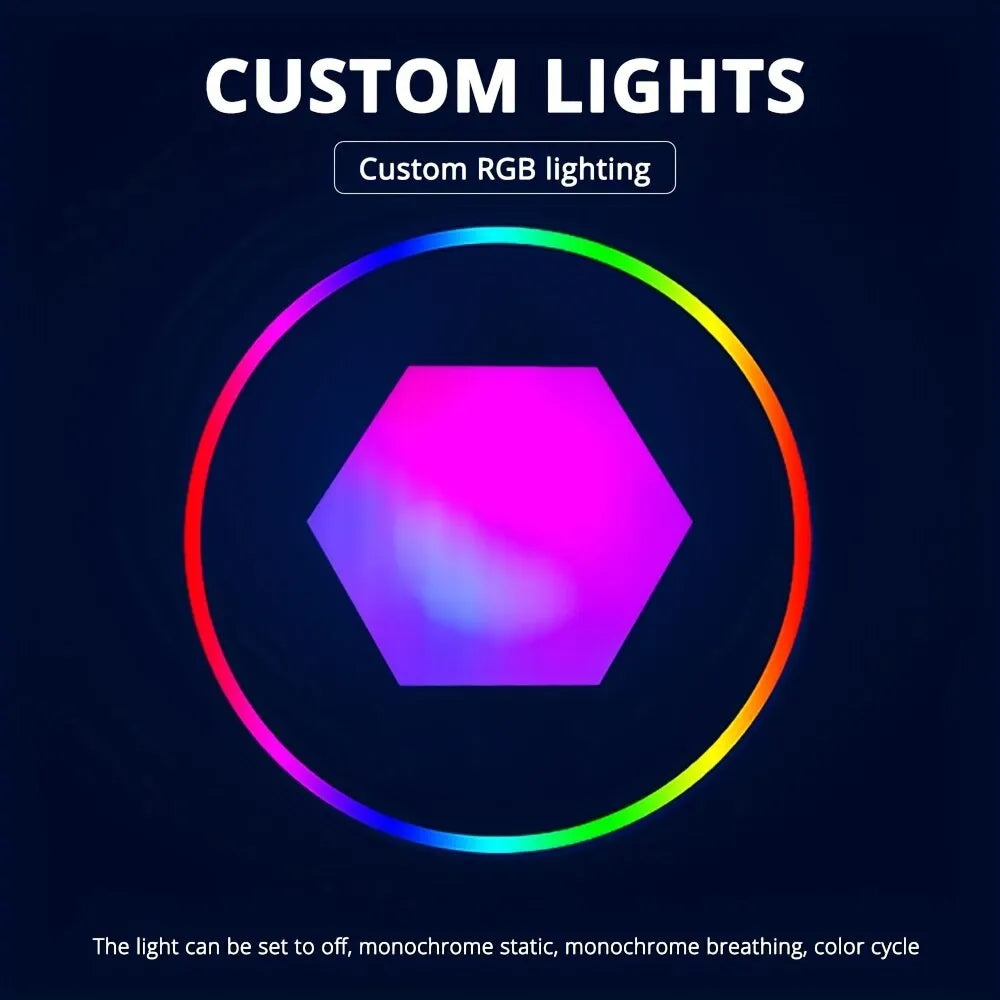 RGB Intelligent Hexagonal Wall Lamp (DIY, App/Remote Control, Alexa/Google Voice Compatible)