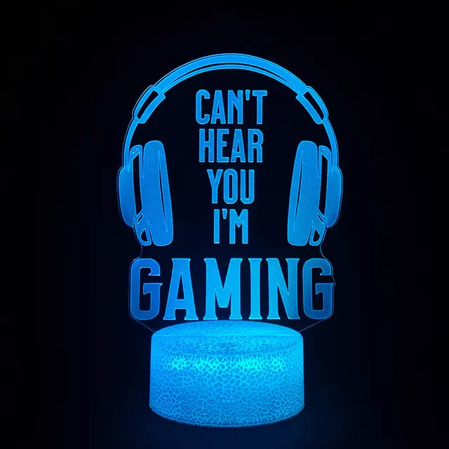 Ultimate Gaming Ambiance Lamp - Can't Hear You I'm Gaming