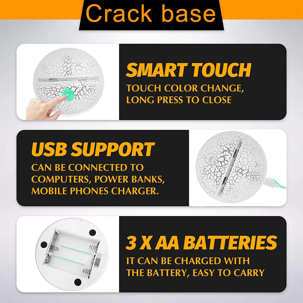 Ultimate Gaming Ambiance Lamp - Crack Base