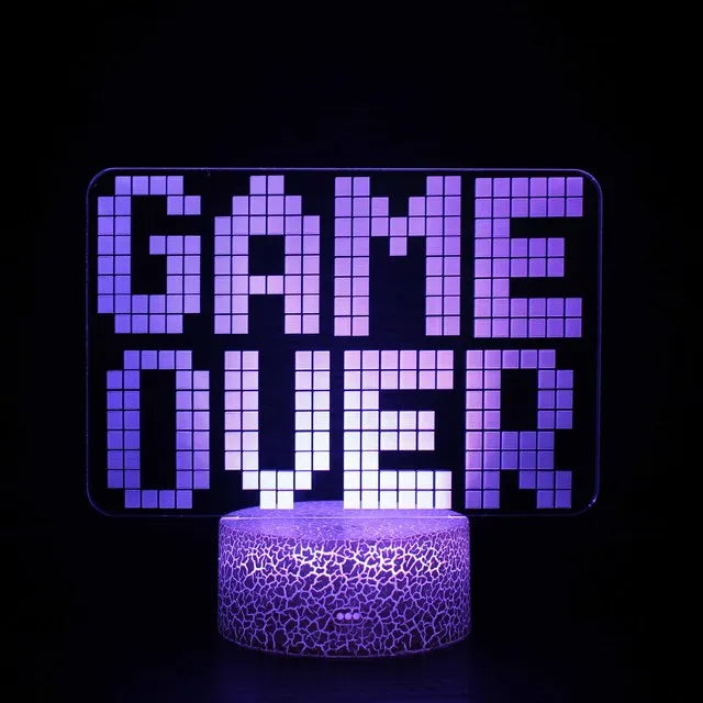 Ultimate Gaming Ambiance Lamp GAME OVER